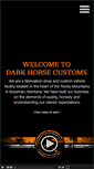 Mobile Screenshot of darkhorsecustoms.com