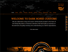Tablet Screenshot of darkhorsecustoms.com